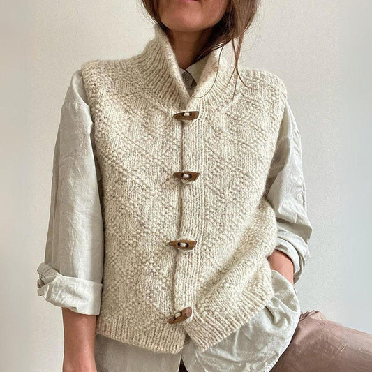 Leonie Vest Met Kraag | Elegant & Comfortabel | Voor Elke Gelegenheid