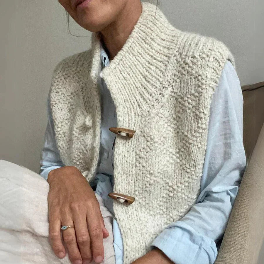 Leonie Vest Met Kraag | Elegant & Comfortabel | Voor Elke Gelegenheid