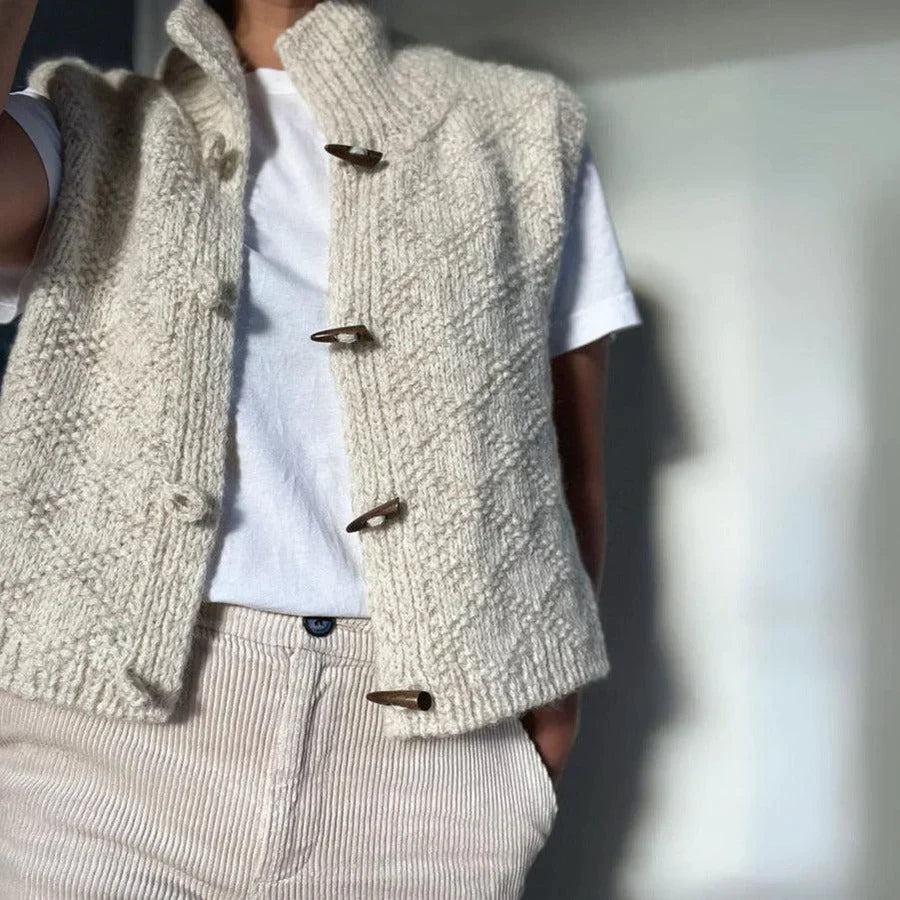 Leonie Vest Met Kraag | Elegant & Comfortabel | Voor Elke Gelegenheid