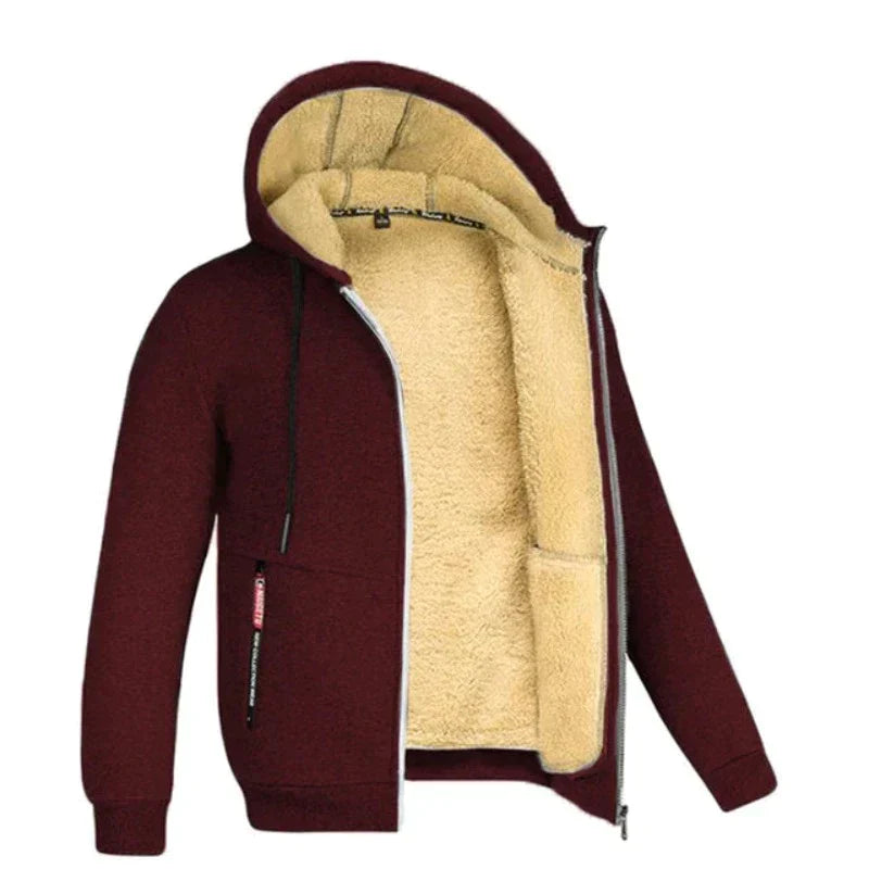 Arvid | Warme Wintervest Heren | Gebreid Design Met Wolvoering