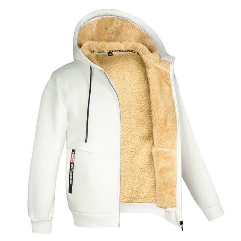 Arvid | Warme Wintervest Heren | Gebreid Design Met Wolvoering
