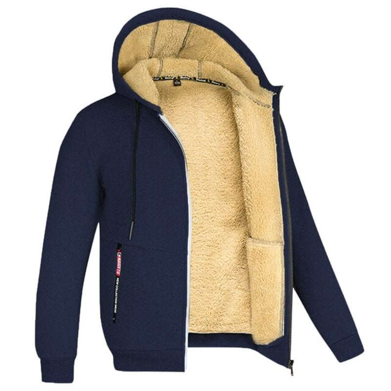 Arvid | Warme Wintervest Heren | Gebreid Design Met Wolvoering