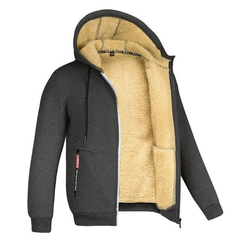 Arvid | Warme Wintervest Heren | Gebreid Design Met Wolvoering