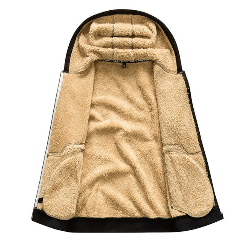 Arvid | Warme Wintervest Heren | Gebreid Design Met Wolvoering