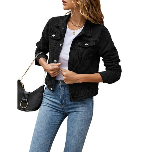 Leona | Casual Denim Jacket Dames | Tijdloze Stijl & Comfort