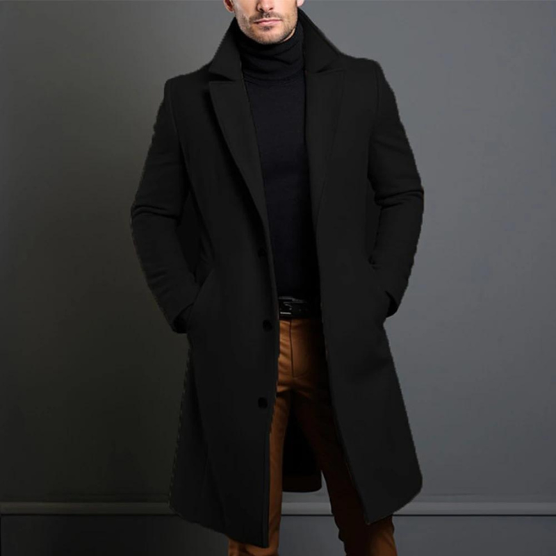 Victor | Luxe Wollen Jas Heren | Tijdloze Stijl & Warm Comfort