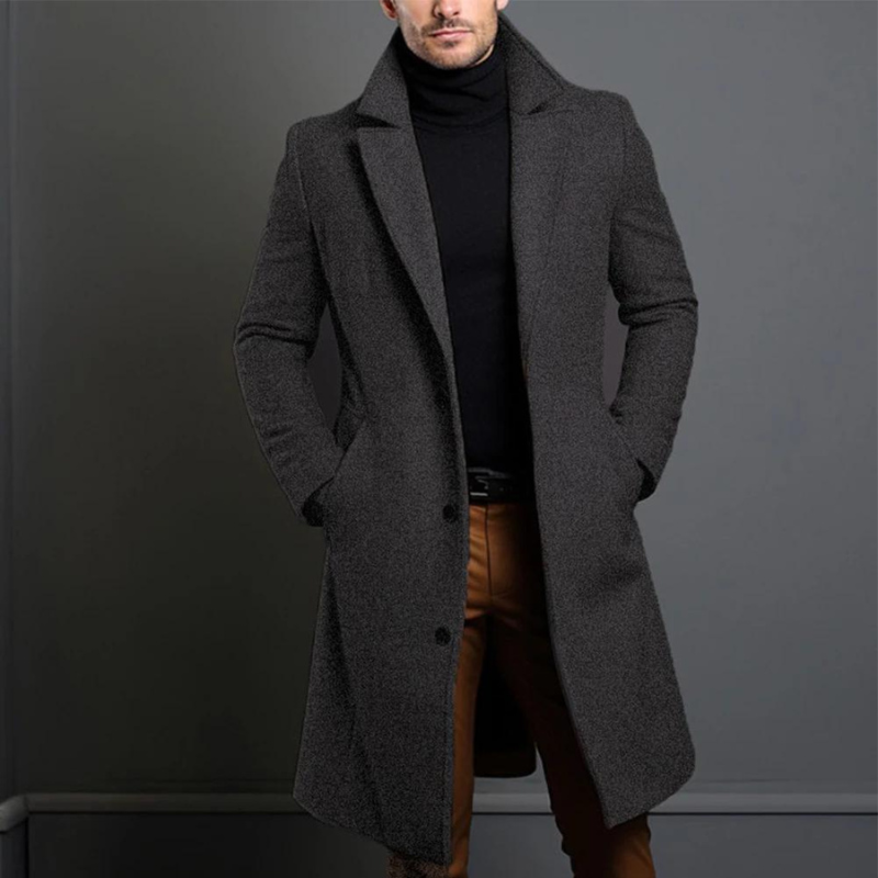 Victor | Luxe Wollen Jas Heren | Tijdloze Stijl & Warm Comfort