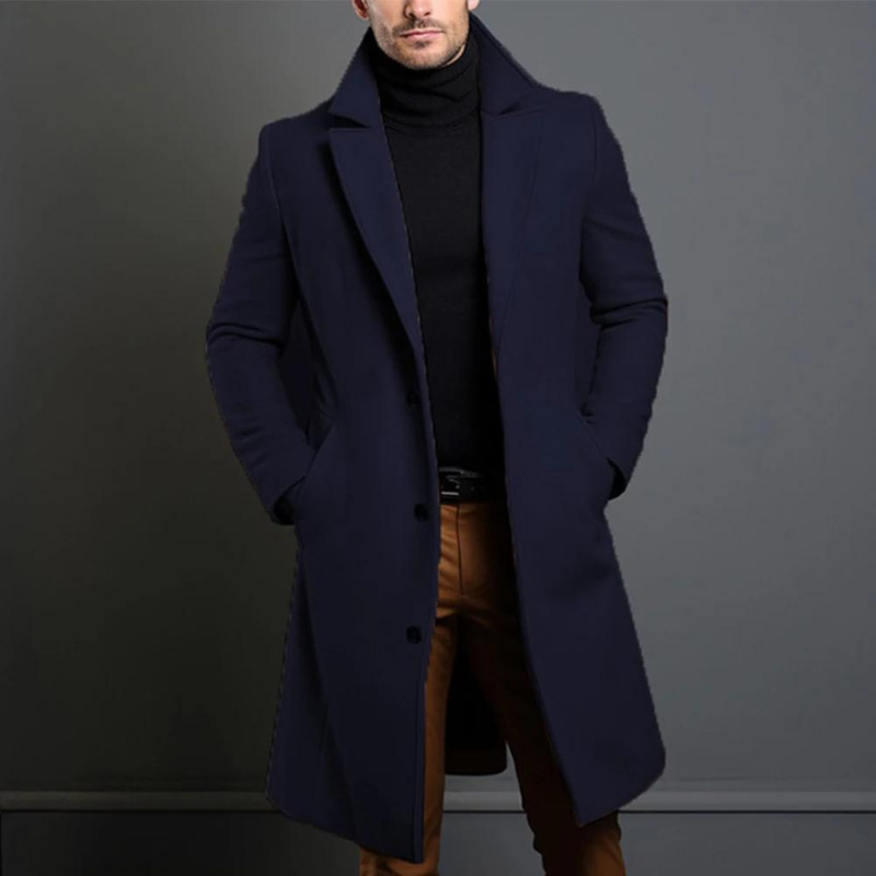Victor | Luxe Wollen Jas Heren | Tijdloze Stijl & Warm Comfort