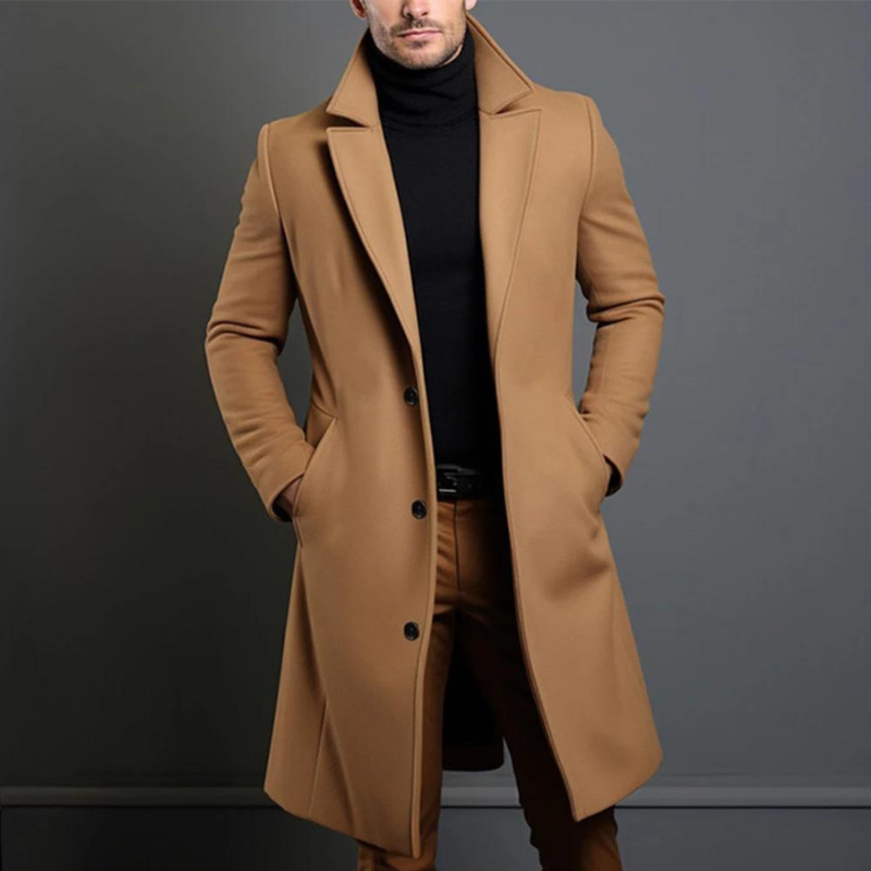 Victor | Luxe Wollen Jas Heren | Tijdloze Stijl & Warm Comfort