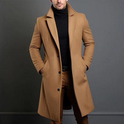Victor | Luxe Wollen Jas Heren | Tijdloze Stijl & Warm Comfort