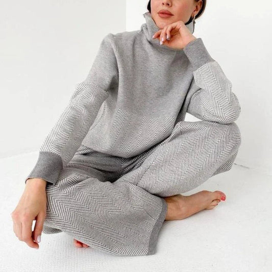 Elena | Tweedelig Winter Relaxpak | Warmte & Stijl Voor Thuis