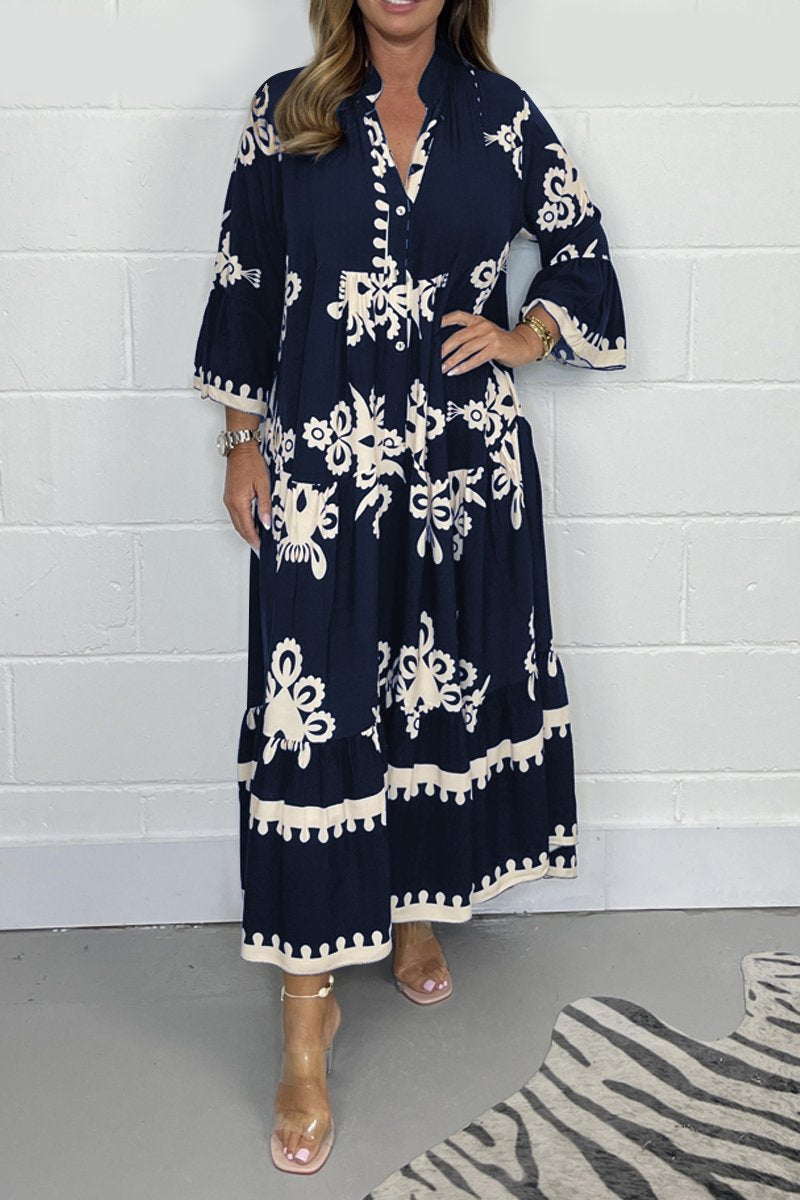 Mira | Bohemian Jurk Dames | Casual Stijl Met Subtiele Print