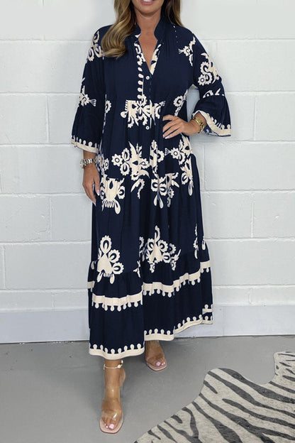 Mira | Bohemian Jurk Dames | Casual Stijl Met Subtiele Print