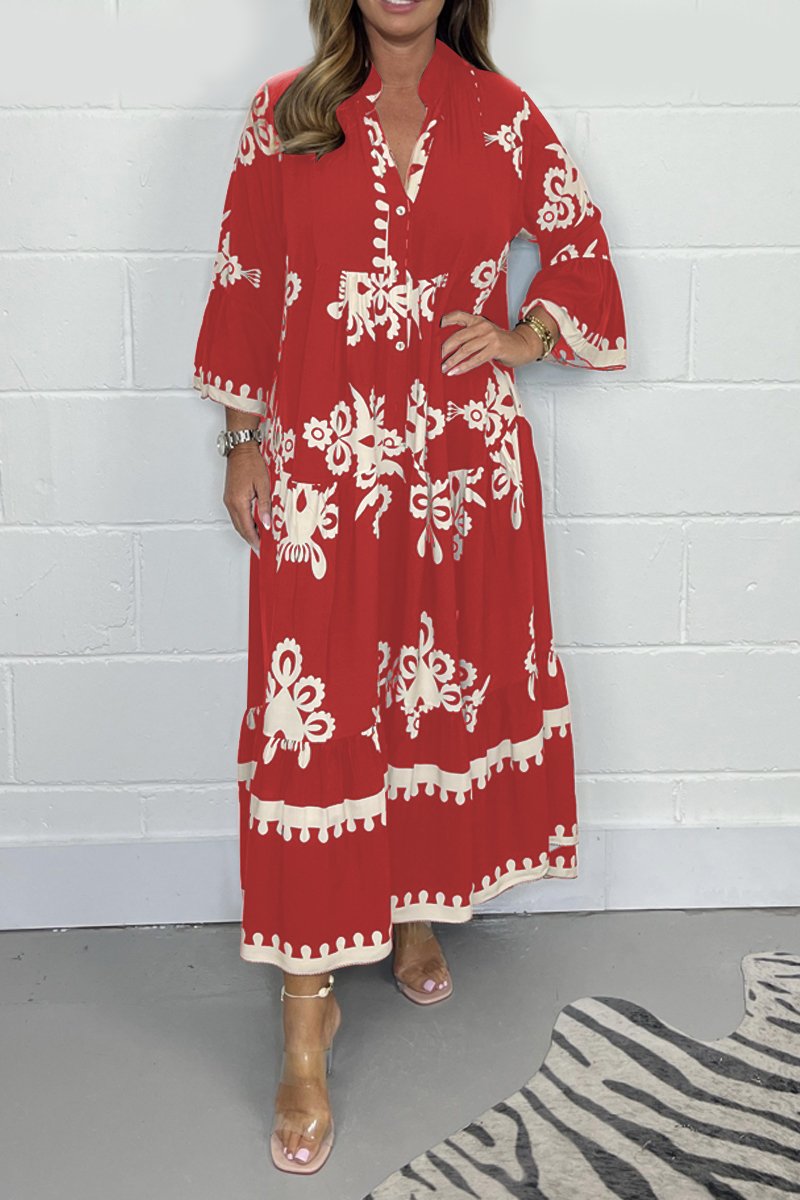 Mira | Bohemian Jurk Dames | Casual Stijl Met Subtiele Print