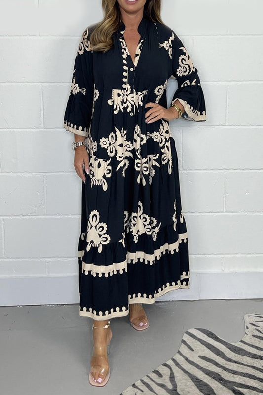 Mira | Bohemian Jurk Dames | Casual Stijl Met Subtiele Print