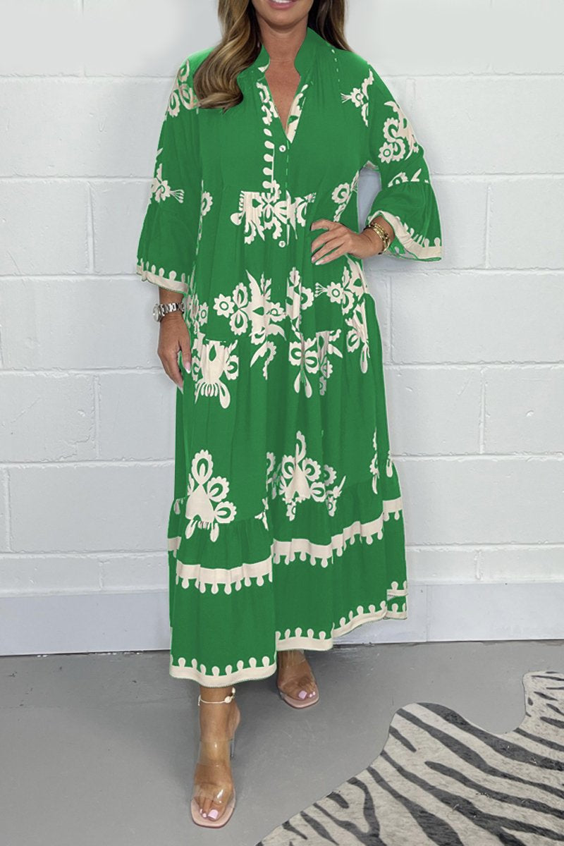 Mira | Bohemian Jurk Dames | Casual Stijl Met Subtiele Print