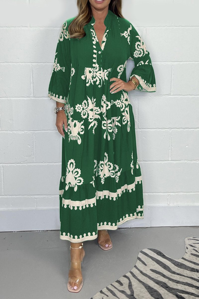 Mira | Bohemian Jurk Dames | Casual Stijl Met Subtiele Print